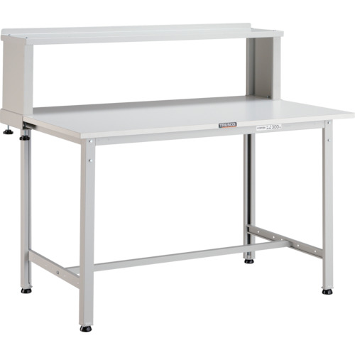 TRUSCO ( トラスコ中山 ) 軽荷重作業台(300kg)AE型 1200X750XH1044(全高) 上棚付 ホワイト色 ( AE-1200YURB W ) トラスコ中山(株) 【メーカー取寄】