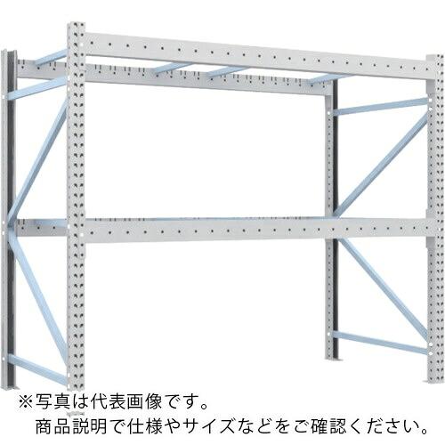 TRUSCO ( トラスコ中山 ) 重量パレットラック3トン 2300X1100XH2000 2段 単体 ( 3D-20B23-11-2 ) トラスコ中山(株) 【メーカー取寄】