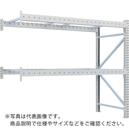 TRUSCO ( トラスコ中山 ) 重量パレットラック3トン 2500X1100XH2000 2段 連結 ( 3D-20B25-11-2B ) トラスコ中山(株) 【メーカー取寄】