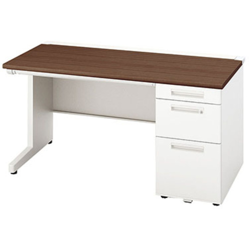NAIKI ( ナイキ ) 片袖勉強机(ロング打つこと XEHH型/天板:ダークウォールナット 本体:せつ然たる白いこと/W1400×D800×H720 ( XEHH148K-WWN ) (株)ナイキ 【製造業者取寄】 その他-花・ガーデン・DIY