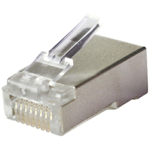 【SALE必要経費】JEFCOM ( ジェフコム ) 科目6モジュラープラグ(遮蔽物付・突きとおる印字機) ( TP-MJHA-808STC )