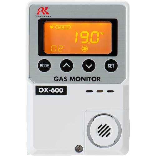 理研 ( 理研計器 ) 分かりやすい定置型O密度計 OX-600(0-25音の大きさ%)リモート検出器(3m)蓄電池操作手順 ( OX600-03C 02 ) 【製造会社取寄】
