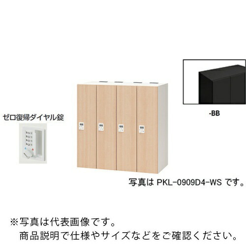 NAIKI ( ナイキ ) パーソナルロッカー ( PKL-0909DR4-BB ) (株)ナイキ 【メーカー取寄】
