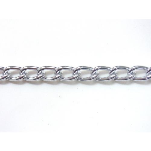 【SALE通貨価値】ニッサチェイン アルミカラーチェン 30m 銀 ( AM25-SV ) 【製造会社取寄】