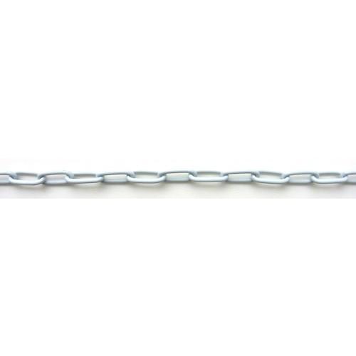 ニッサチェイン 鉄カラーリンクU 15m巻 白 ( R-IU20E-W )