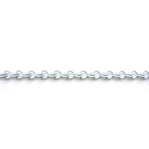 ニッサチェイン 鉄カラー二重 15m巻 白 ( R-IR16E-W )