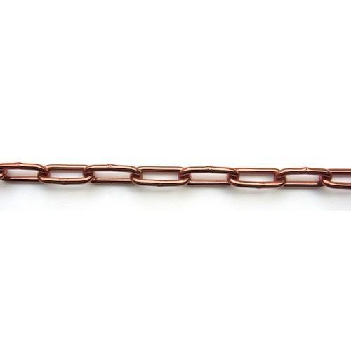 【SALE通貨価値】ニッサチェイン 鉄色つや甚だしい繋がり 15m巻 茶 ( R-IW48E-BR ) 【製造会社取寄】