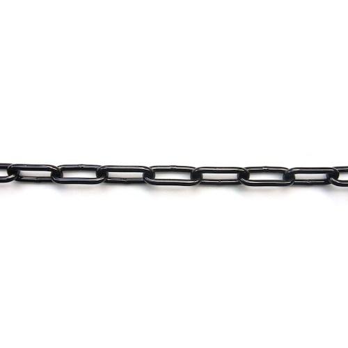 【SALE通貨価値】ニッサチェイン 鉄色つや甚だしい繋がり 15m巻 黒 ( R-IW48E-BK ) 【製造会社取寄】
