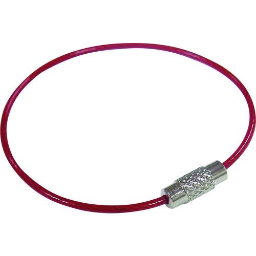 【SALE通貨価値】ニッサチェイン ビニコートキーワイヤー 赤 160粍 100個入り口・入口 ( SKE-101V-RD ) 【製造会社取寄】