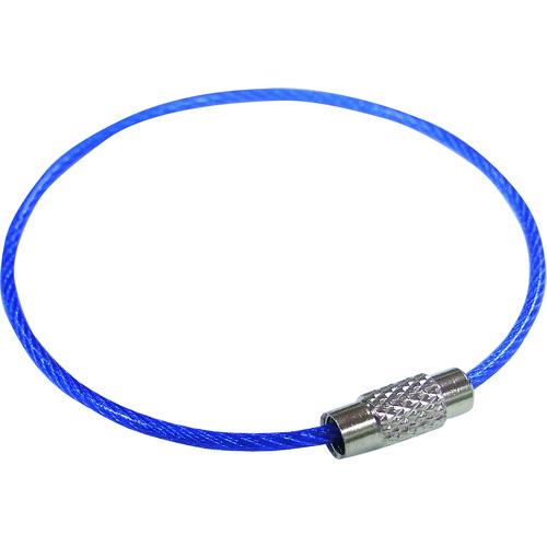 【SALE通貨価値】ニッサチェイン ビニコートキーワイヤー 青 160粍 100個入り口・入口 ( SKE-101V-BL ) 【製造会社取寄】