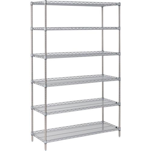 ERECTA ( エレクター ) スーパーシリーズ・サイドアップシェルフ 間口910mm×奥ふかさ613mm×高さ2197粍(P) DB無 6段 ( LU910P2200N6 ) 【製造業者取寄】