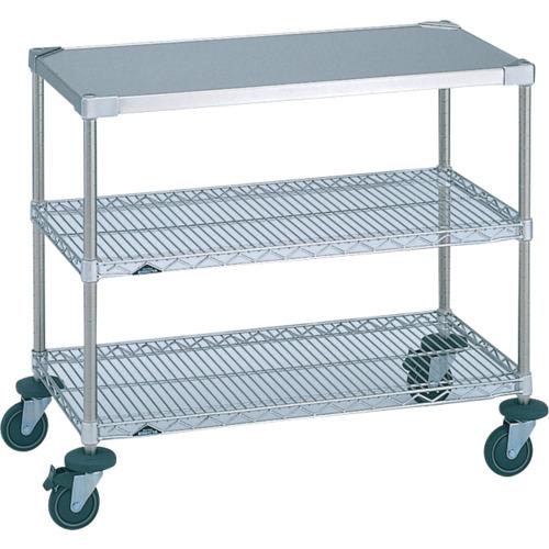 【SALE通貨価値】ERECTA ( エレクター ) ステンレスエレクター・カート ワーキング手押し車2型 φ125 間口1213mm×奥ふかさ614mm×高さ923粍 オールSUS ステンレステーパータイプ ( 3SWT2F ) 【製造会社取寄】