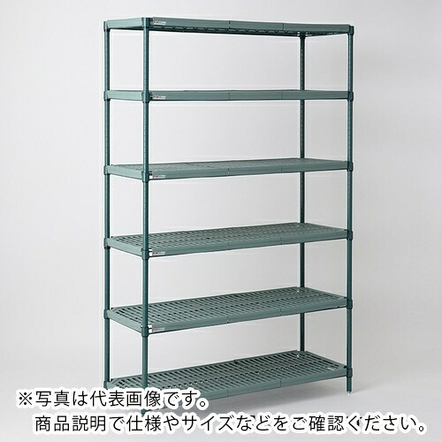 ERECTA ( エレクター ) 地下鉄道 スーパーエレクター・プロ 間口605mm×奥ふかさ536mm×高さ1587粍 (P)6段 ( PR2124NK3P1590W6 ) 【製造業者取寄】