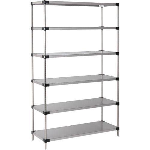 ERECTA ( エレクター ) 百貨店続きもの・430ソリッドシェルフ 間口911mm×奥ふかさ461mm×高さ1892粍(P) DB無 6段 ( MSS910P1900N6 ) 【製造会社取寄】
