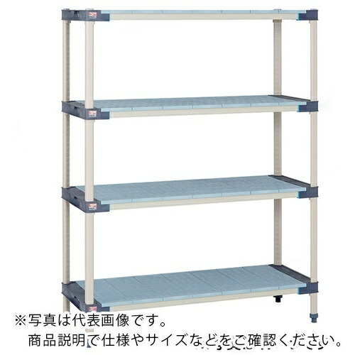 ERECTA ( エレクター ) 地下鉄道マックス4 木目細か W605×D620×H1378粍(MQ) 4段 ( MAX42424FMQ54PE4 ) 【製造業者取寄】