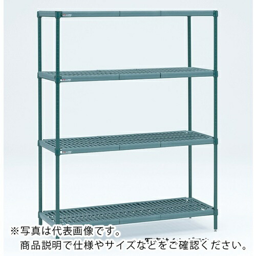 ERECTA ( エレクター ) 地下鉄道 スーパーエレクター・プロ 間口910mm×奥ふかさ612mm×高さ1587粍 (P)4段 ( PR2436NK3P1590W4 ) 【製造業者取寄】