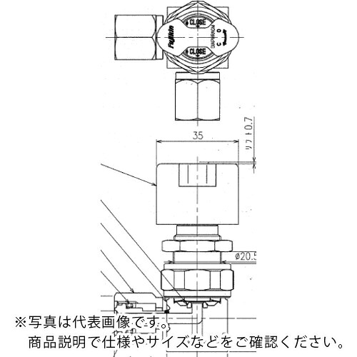 【SALE通貨価値】Fujikin ( フジキン ) SUS鋼製ダイレクトダイヤフラムバルブ_1MPa_FUNDLCR-71G ( FUNDLCR-71G-6.35-2 ) 【製造会社取寄】