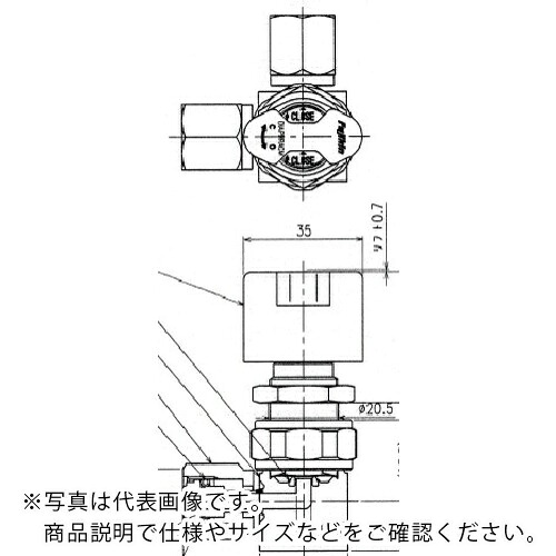 【SALE通貨価値】Fujikin ( フジキン ) SUS鋼製ダイレクトダイヤフラムバルブ_1MPa_FUNDLCL-71G ( FUNDLCL-71G-6.35-2 ) 【製造会社取寄】