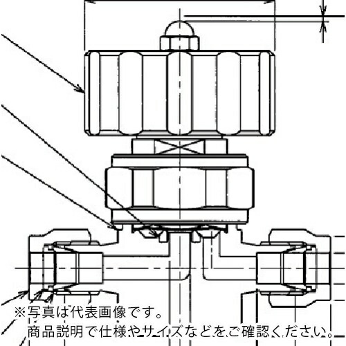 Fujikin ( フジキン ) SUS鋼製ダイレクトダイヤフラムバルブ_1MPa_FUND-91G ( FUND-91G-6.35-Y )