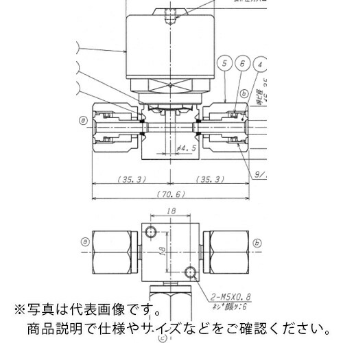 Fujikin ( フジキン ) SUS鋼製自動3方ダイレクトダイヤフラムバルブ_1MPa_FPR-NDTB ( FPR-NDTB-71-6.35-2-316LP )