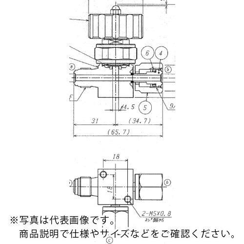 Fujikin ( フジキン ) SUS鋼製3方ダイレクトダイヤフラムバルブ_1MPa_FUNDTB-71G ( FUNDTB-71G-6.35-3 ) 【製造業者取寄】