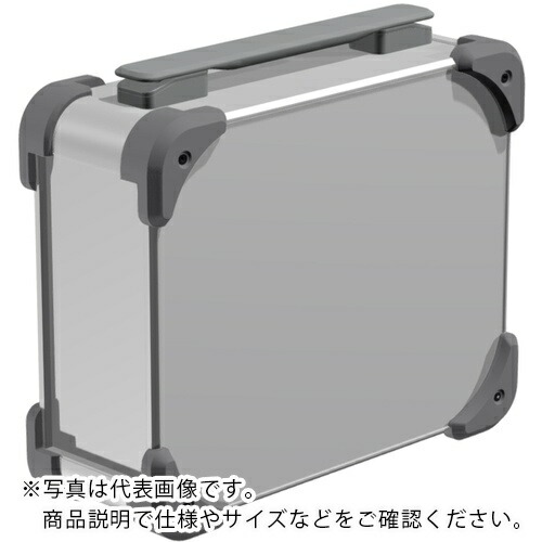 【SALE通貨価値】タカチ ( タカチ電機実業 ) 隅っこかばい立て付キャリングケース AUGH続きもの 111×308×208粍 しろがね色/薄墨色/薄墨色 ( AUGH99-20-30-SGG ) 【製造会社取寄】