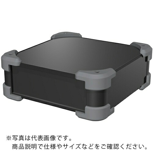 タカチ ( タカチ電機産業 ) 端っこかばい立て付軽銀入れもの AUGつづき物 黒いこと/薄墨色 111×438×438粍 ( AUG99-43-43-BG ) 【製造業者取寄】