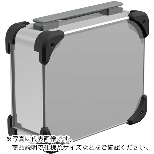 【SALE通貨価値】タカチ ( タカチ電機実業 ) 隅っこかばい立て付キャリングケース AUGH続きもの 111×258×258粍 しろがね色/黒いこと/薄墨色 ( AUGH99-25-25-SBG ) 【製造会社取寄】