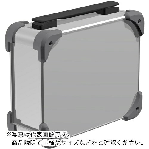 【SALE通貨価値】タカチ ( タカチ電機実業 ) 隅っこかばい立て付キャリングケース AUGH続きもの 111×258×308粍 しろがね色/薄墨色/黒いこと ( AUGH99-30-25-SGB ) 【製造会社取寄】
