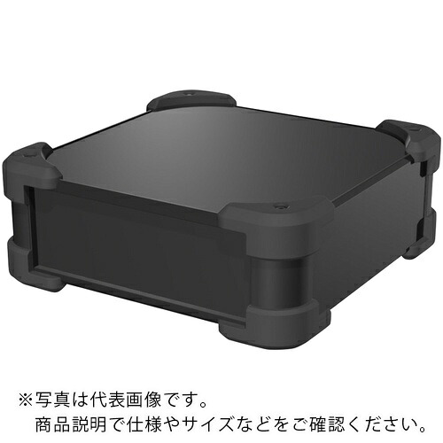 タカチ ( タカチ電機産業 ) 端っこかばい立て付軽銀入れもの AUGつづき物 111×258×368粍 黒いこと/黒いこと ( AUG99-36-25-BB ) 【製造業者取寄】