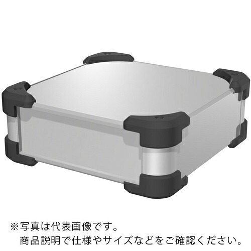 タカチ ( タカチ電機産業 ) 端っこかばい立て付軽銀入れもの AUGつづき物 しろがね色/黒いこと 127×308×258粍 ( AUG115-25-30-SB ) 【製造業者取寄】