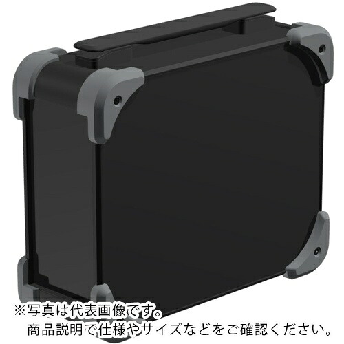 タカチ ( タカチ電機工業 ) コーナーガード付キャリングケース AUGHシリーズ 161×258×258mm ブラック/グレー/ブラック ( AUGH149-25-25-BGB ) 12,044円