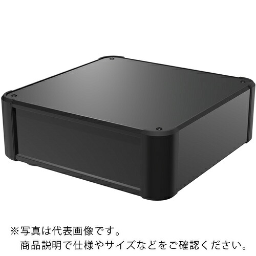 タカチ ( タカチ電機工業 ) アルミサッシケース AUシリーズ 221.5×301×251mm ブラック ( AU222-25-30AH-BB )