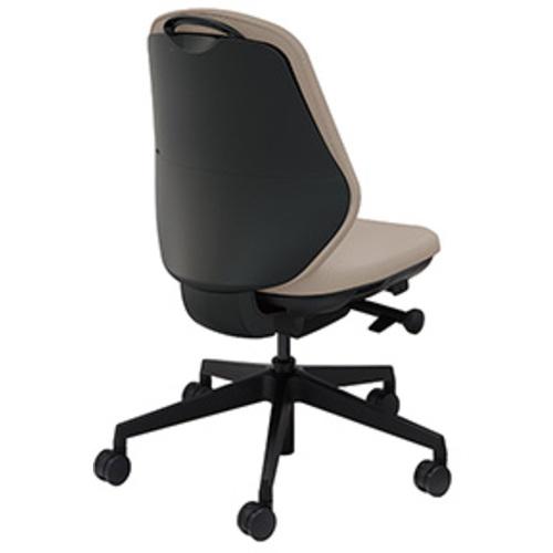 【SALE通貨価値】NAIKI ( ナイキ ) ワークチェアー(肘なし) トートバック TBE型 ベージュ/黒いこと ( TBEB510F-PBG ) 【製造会社取寄】