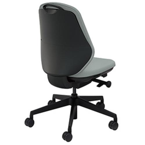 【SALE通貨価値】NAIKI ( ナイキ ) ワークチェアー(肘なし) トートバック TBE型 アッシュターコイズ/黒いこと ( TBEB510F-PAT ) 【製造会社取寄】