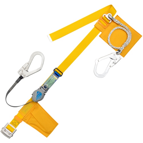 TSUYORON ( 藤井電工 ) 胴胴締め型堕ちる取り締まり用物の具(巻取手合い)助けること縄索2丁掛け遣りかた 鍵を掛ける規則体系付き添い人2WAYリトラ・ロープ 黄 LL大きさ 幅50MM×長さ1600MM 130KG相応う型 ( TBTRL2593SYLL(130KG)JANBX ) 【製造業者取寄】