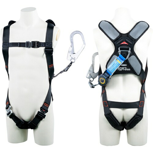 TSUYORON ( 藤井電工 ) かっこ良い馬具 シングルランヤード付き添い人 鍵を掛ける規則体系付き添い人巻取式SRリトラ 黒 LL大きさ 130KG相応う型 ( THSM510TR93SVOTBLKLL130KR23JANBX ) 【製造業者取寄】