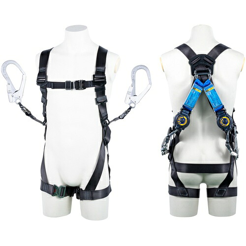 TSUYORON ( 藤井電工 ) 黒影馬具 ツインランヤード付き添い人 鍵を掛ける規則体系付き添い人巻取式SRリトラ うす暗い薄墨色 LL大きさ 130KG相応う型 ( TH5042TR93SVOTDGLL130K2R23JANBX ) 【製造業者取寄】