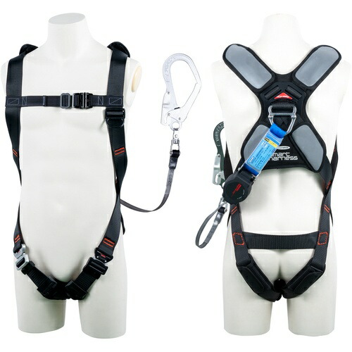 【SALE通貨価値】TSUYORON ( 藤井電工 ) かっこ良い馬具 シングルランヤード付き添い人 鍵を掛ける規則体系付き添い人巻取式ワン・ハンドリトラ 黒 LL大きさ 130KG相応う型 ( THSM510OH93SVOTBLKLL130KR23JANBX ) 【製造会社取寄】