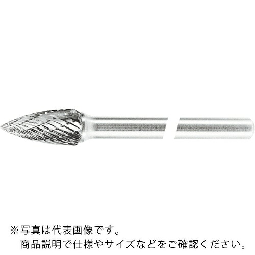 スーパー ( スーパーツール ) スーパー超硬バー ロングシャンク径6mm(ポイント型)ダブルカット刃径12.7 ( SB4C04L )｜配管材料プロ トキワ