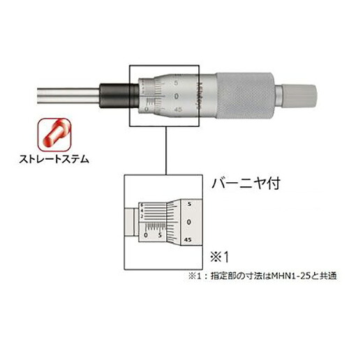 【SALE通貨価値】ミツトヨ マイクロメータヘッド （150-190） ( MHN1-25V )