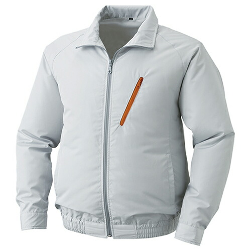 空調服 空調服R 長袖ブルゾン（ウェアのみ） \u0026 空調服R スターターキット ( KU90510/シルバー/5L + SKSP02G )