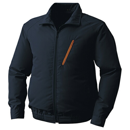 空調服 空調服R 長袖ブルゾン（ウェアのみ） \u0026 空調服R スターターキット ( KU90510/ネイビー/5L + SKSP02G )