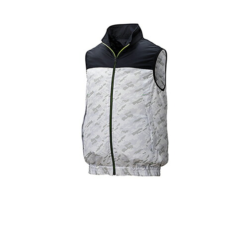 空調服 空調服R ベスト（ウェアのみ） \u0026 空調服R スターターキット ( KU92020/ネイビー/薄グレーカモ/5L + SKNA301 )