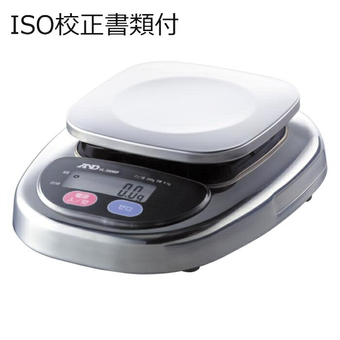 Ａ＆Ｄ ポータブルはかり 校正証明書+トレサビリティ体系図  ( HL-300WP )