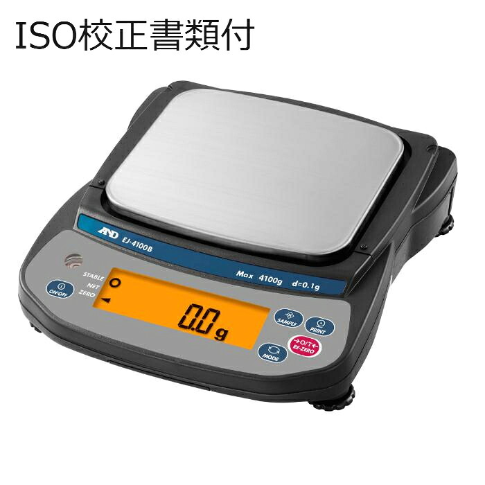 Ａ＆Ｄ パーソナル電子天秤 校正証明書+トレサビリティ体系図 ( EJ-4100B )