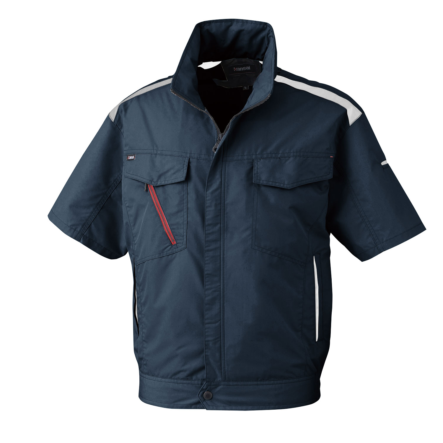 サンエス カンサイ空調風神服R半袖+デバイスセット ( K1002+1ﾈｲﾋﾞｰ+L + RD9291J + RD9230H )