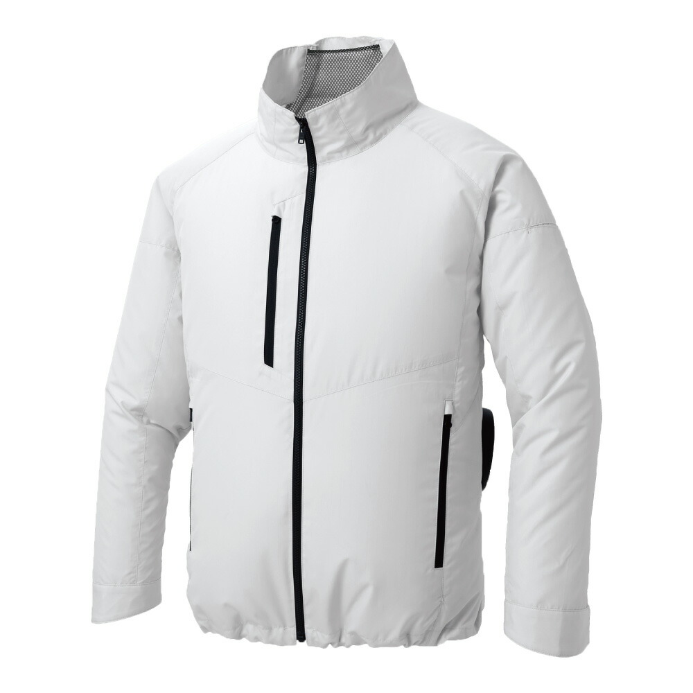 サンエス 空調風神服Rエコ長袖ブルゾン+デバイスセット ( KF92421+6ｼﾙﾊﾞｰ+5L + RD9291J + RD9230H )