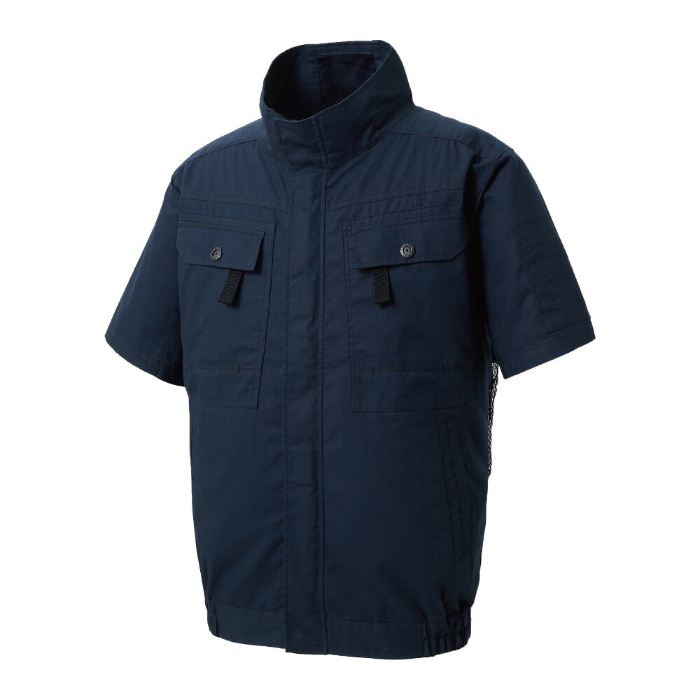 サンエス 空調風神服Rフルハーネス用半袖ブルゾン+デバイスセット ( KF92450G+3ﾈｲﾋﾞｰ+5L + RD9291J + RD9230H )