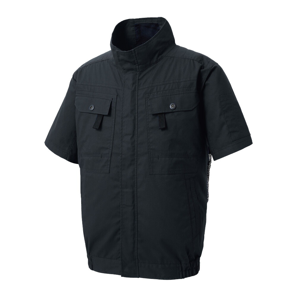 サンエス 空調風神服Rフルハーネス用半袖ブルゾン+デバイスセット ( KF92450G+69ﾁｬｺｰﾙ+L + RD9291J + RD9230H )